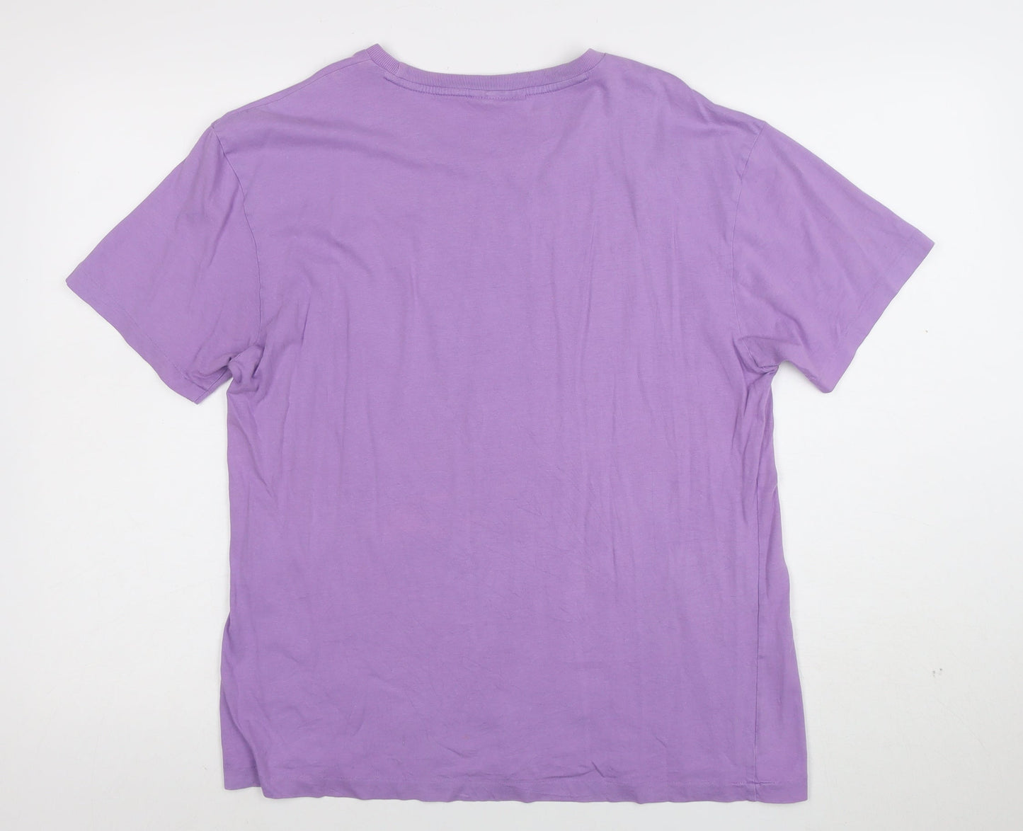 Polo Ralph Lauren Men's Purple Crew Neck Cotton T-Shirt Size S