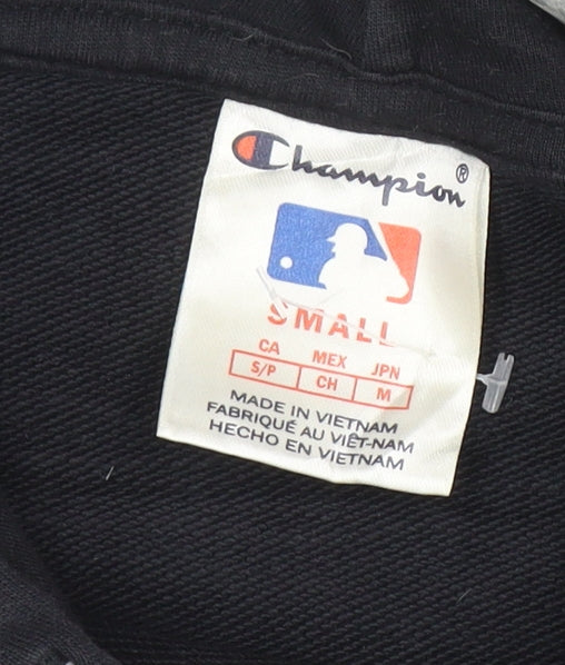 Champion Mens Black Small Pullover Hoodie MLB Graphic Cotton