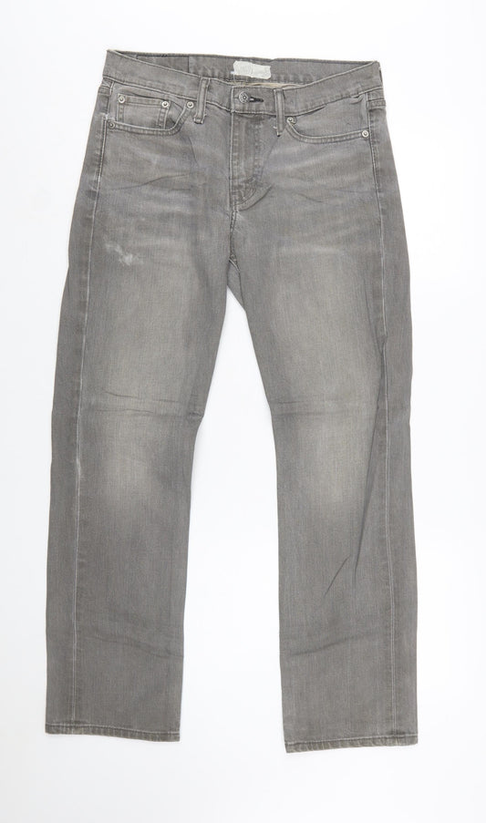 Levi’s 514 Men Grey Straight Regular Fit Denim Jeans W30 L30