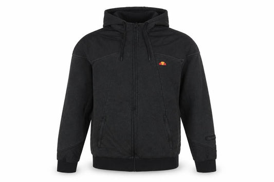 Ellesse Men Black Full Zip Hoodie Fleece Jacket Size L