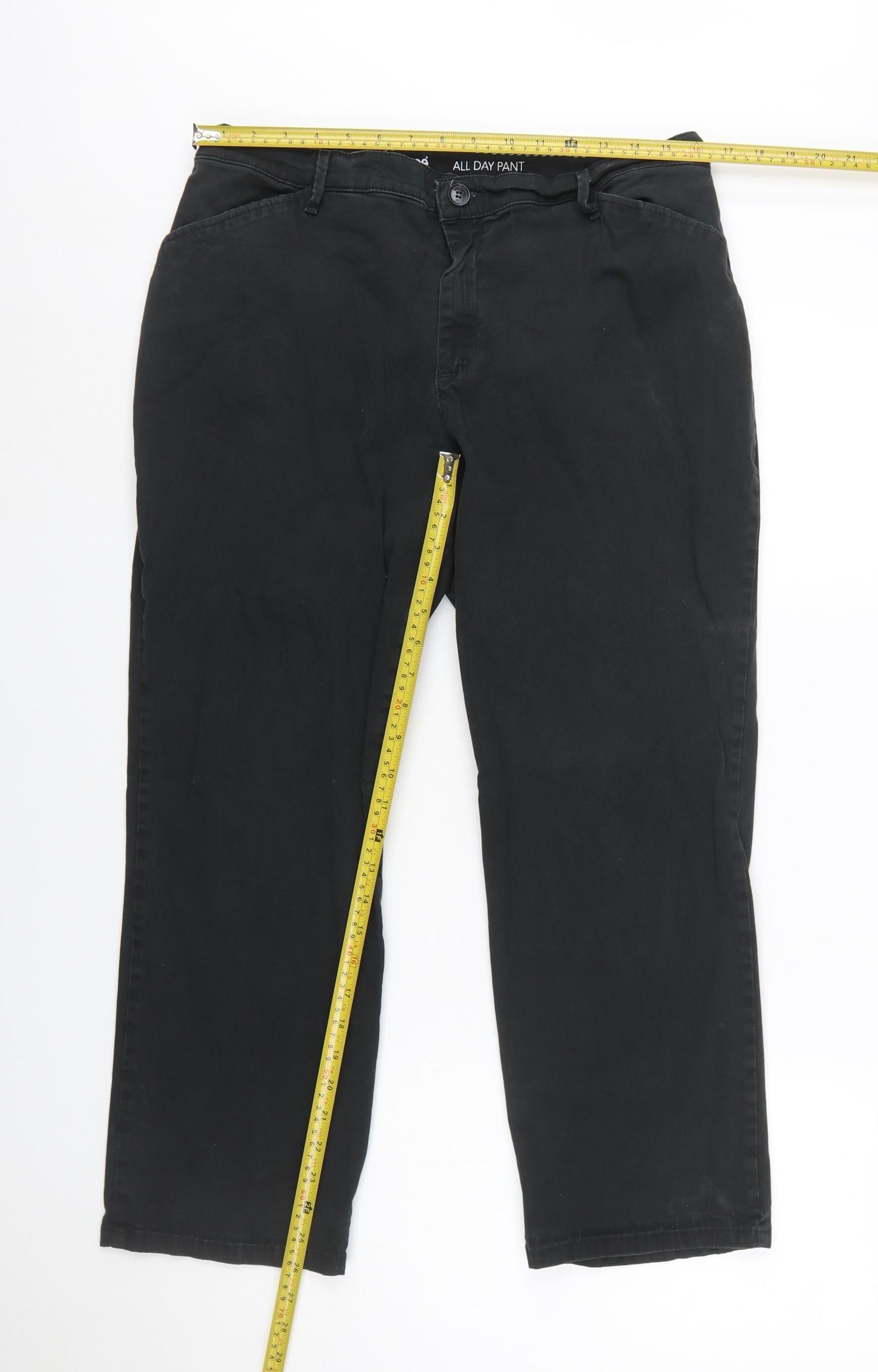 Lee Women's Black Chino Trousers Size 14 Petite Stretch Cotton