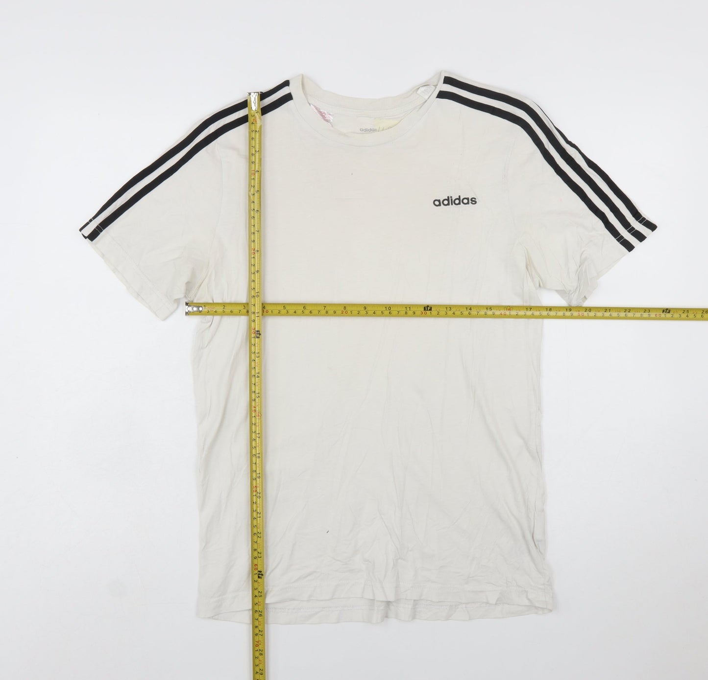 Adidas Boys White 15-16 Years T-Shirt Short Sleeve Crew Neck Sports Top