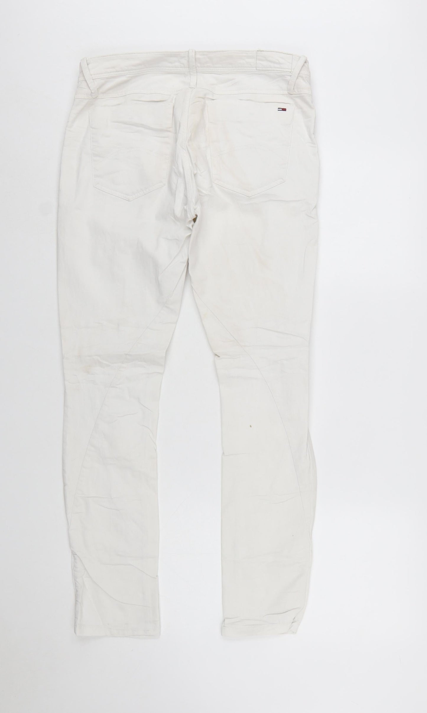 Tommy Hilfiger Men’s White Slim Fit Straight Jeans 28x32