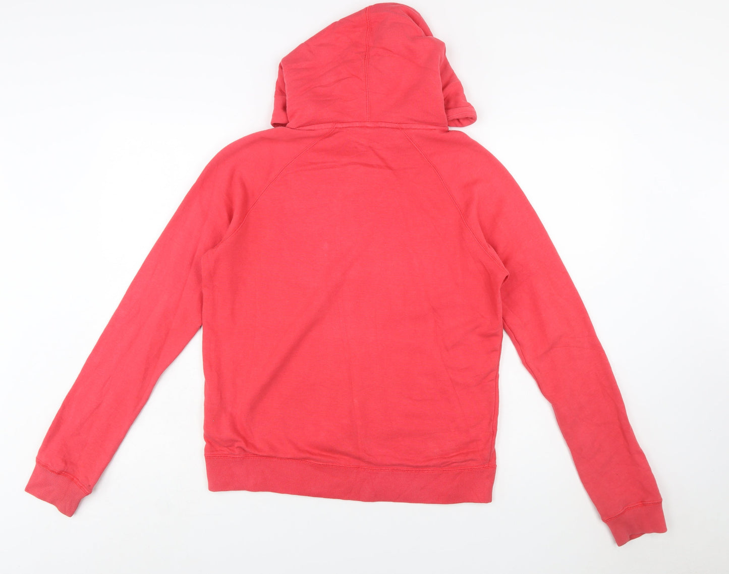 Nike Womens Pink Pullover Hoodie Size M Cotton Blend Logo Style