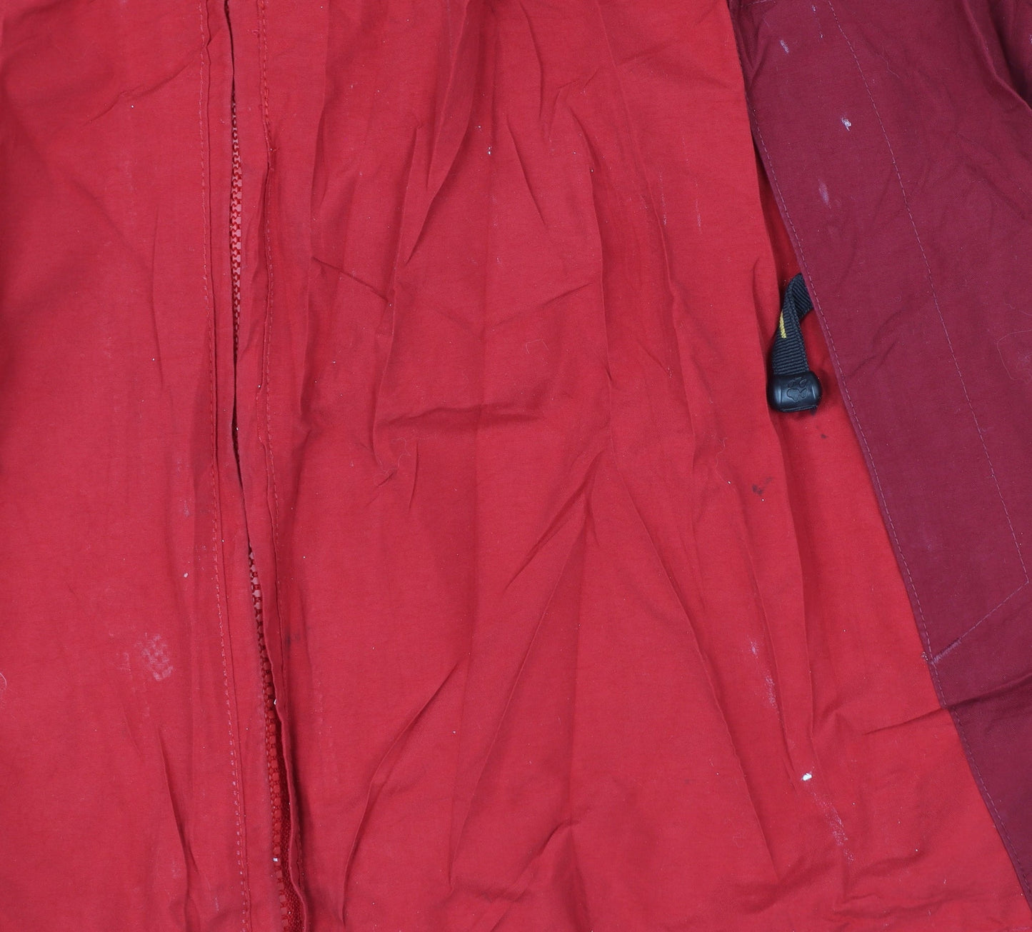 Jack Wolfskin Boys Red Hooded Waterproof Parka Jacket Size 176