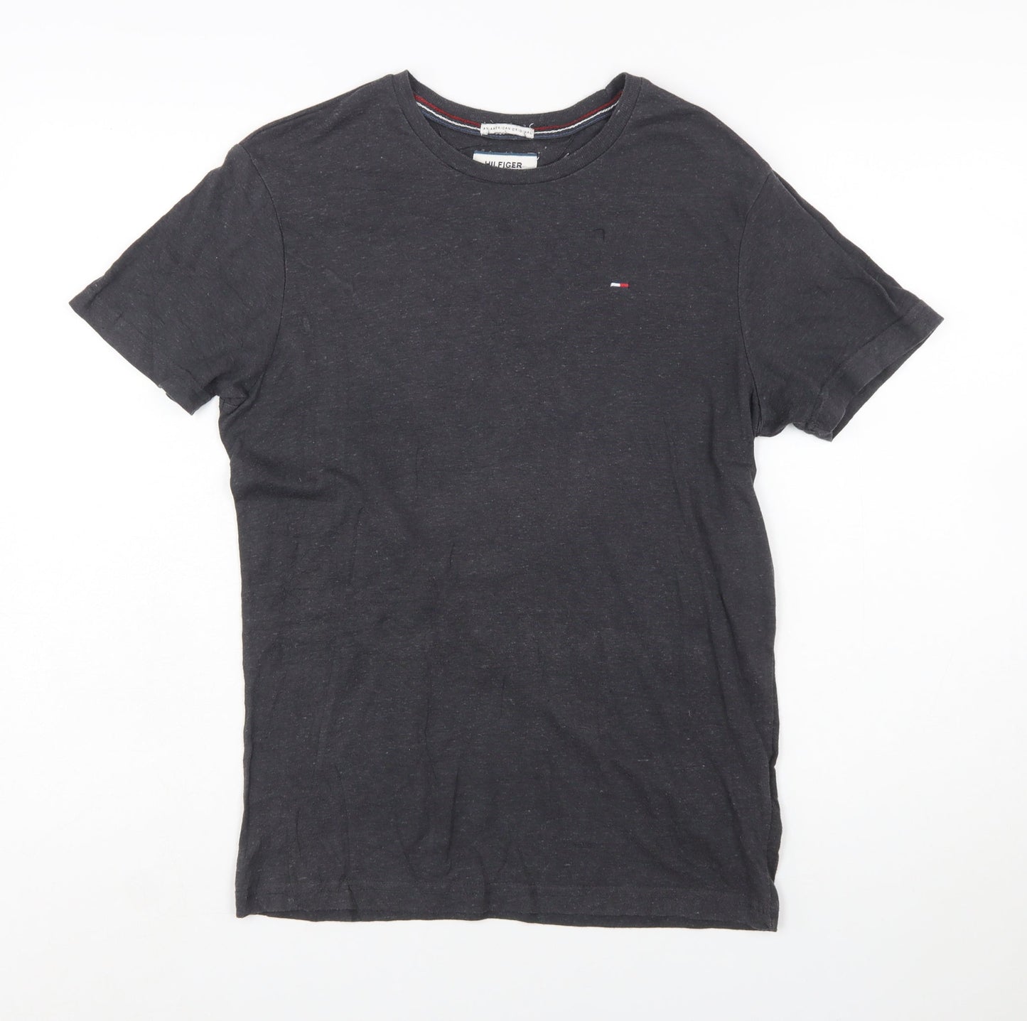 Tommy Hilfiger Men's Black Small Crew Neck Short Sleeve T-Shirt