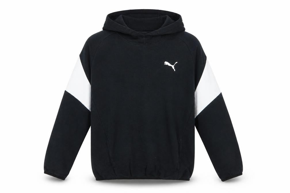 Puma Boys Black & White Pullover Hoodie 15-16 Years Size XXL Cotton Blend