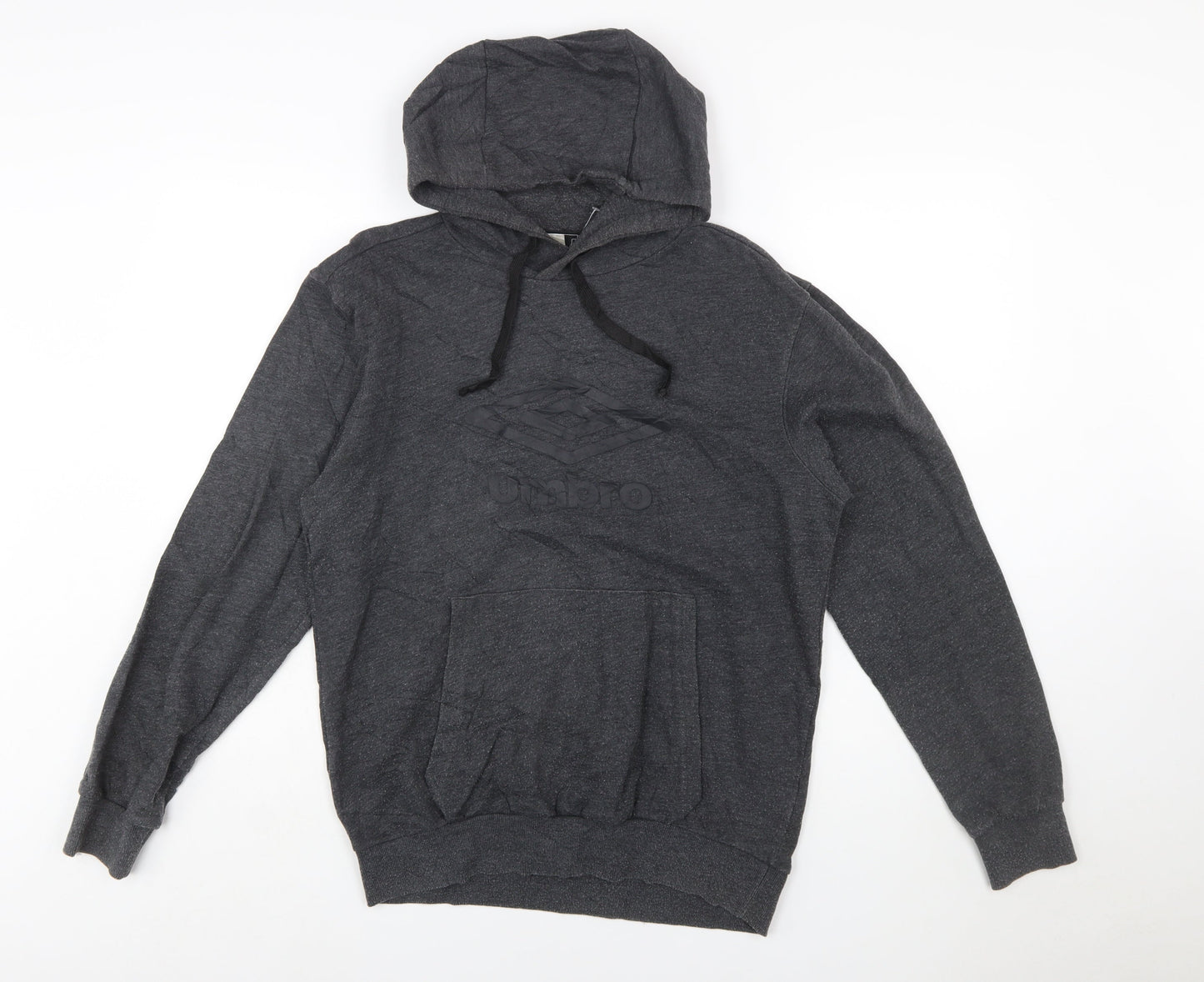 Umbro Men's Grey Pullover Hoodie Small Sports Casual