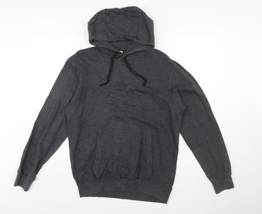 Umbro Men's Grey Pullover Hoodie Small Sports Casual
