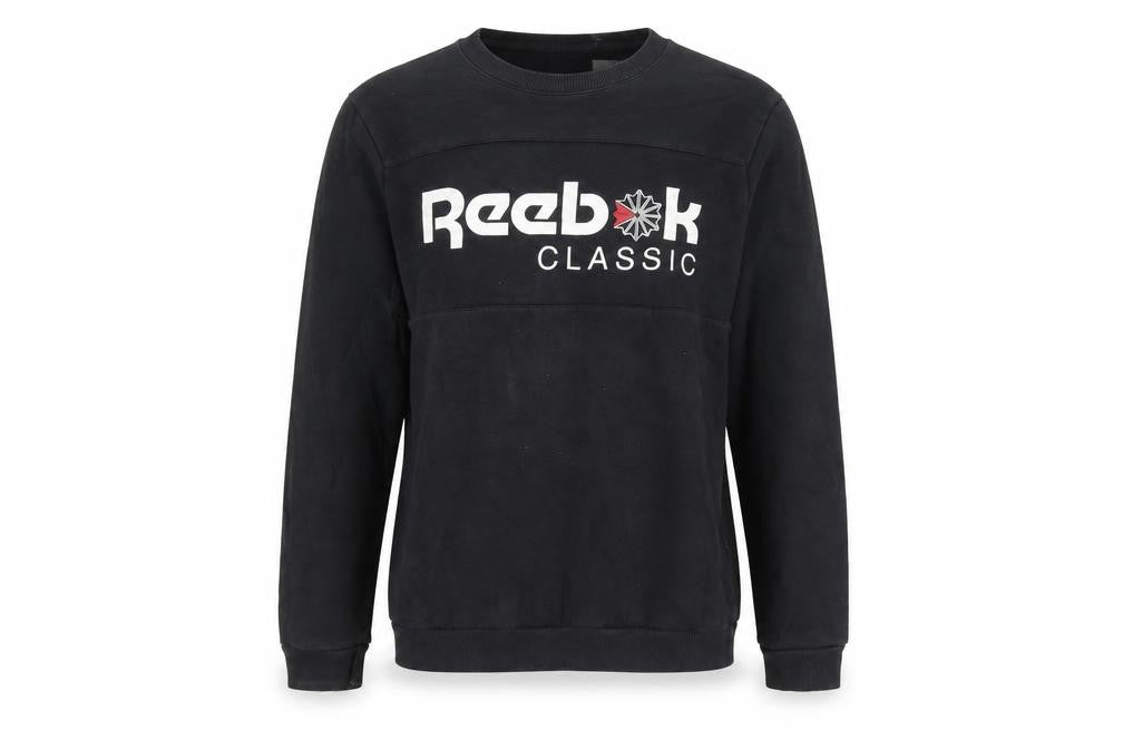 Reebok Men’s Black Small Classic Logo Crew Neck Sweatshirt