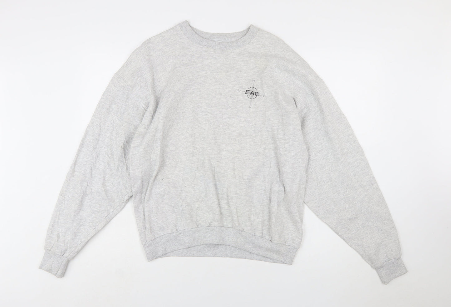 Jerzees Women’s Grey Crew Neck Pullover Sweatshirt Size L