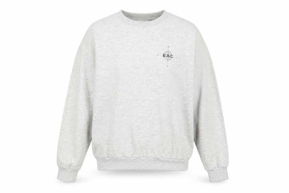 Jerzees Women’s Grey Crew Neck Pullover Sweatshirt Size L