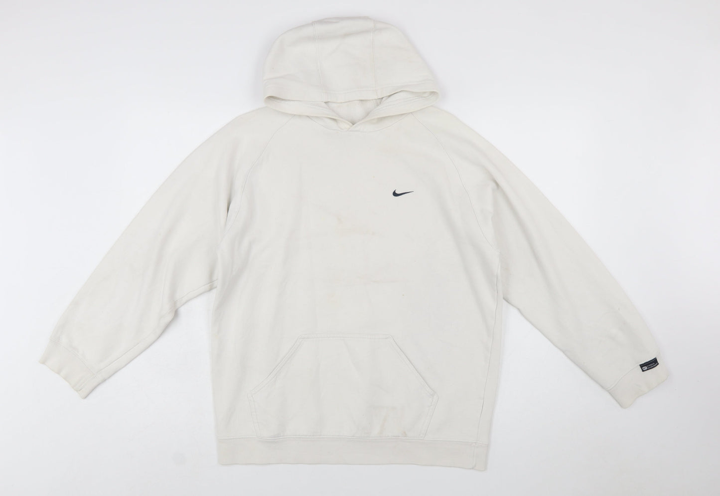 Nike Boys Ivory Pullover Hoodie XL Cotton Blend Casual Sportswear