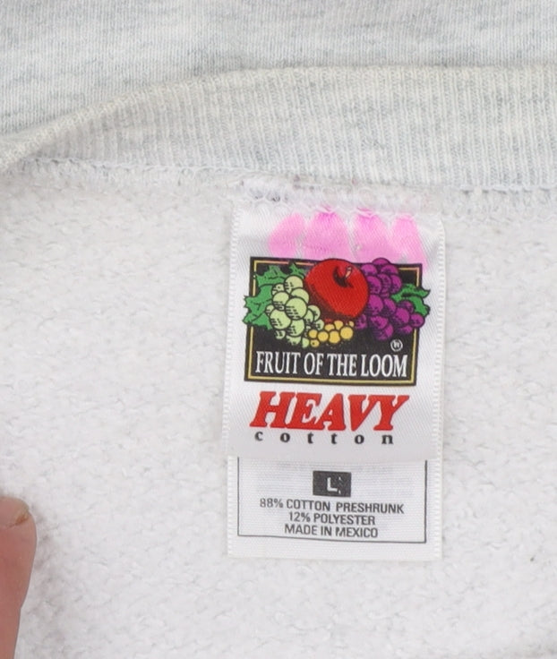 Fruit of the Loom Women's Grey Alpha Phi Pullover Sweatshirt Size L