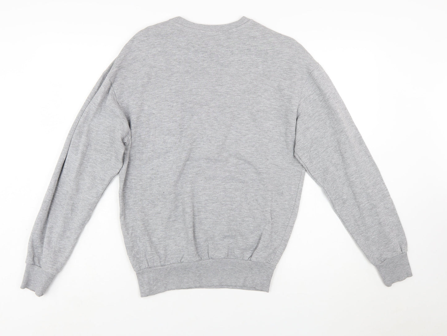 H&M Divided Women's Grey NYC Sweatshirt XS Cotton Blend Casual