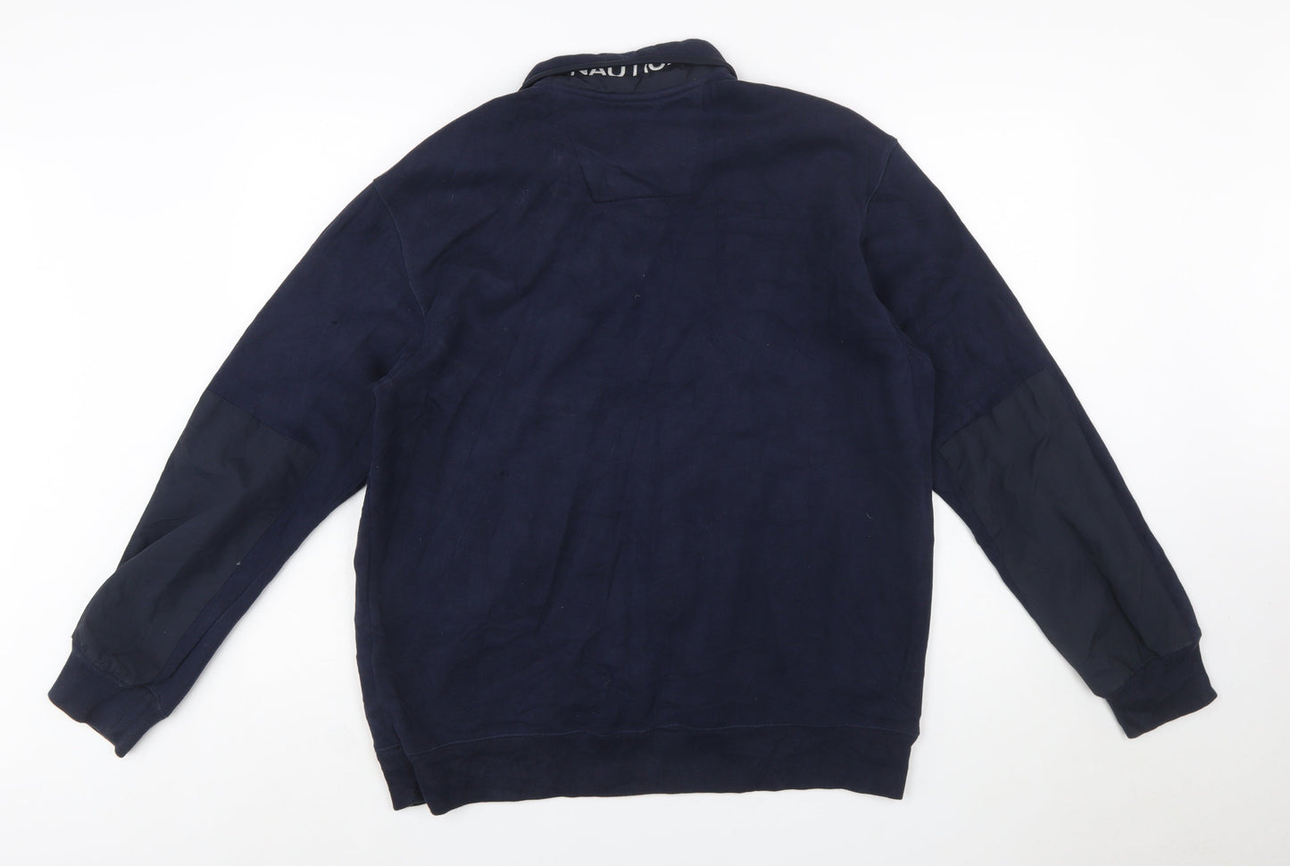 Nautica Men's Blue 1/2 Zip Fleece Sweatshirt Size L