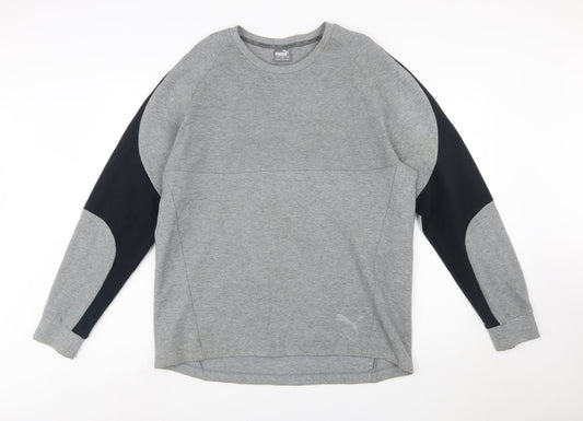 Puma Men's Grey XL Crew Neck Sports Sweatshirt