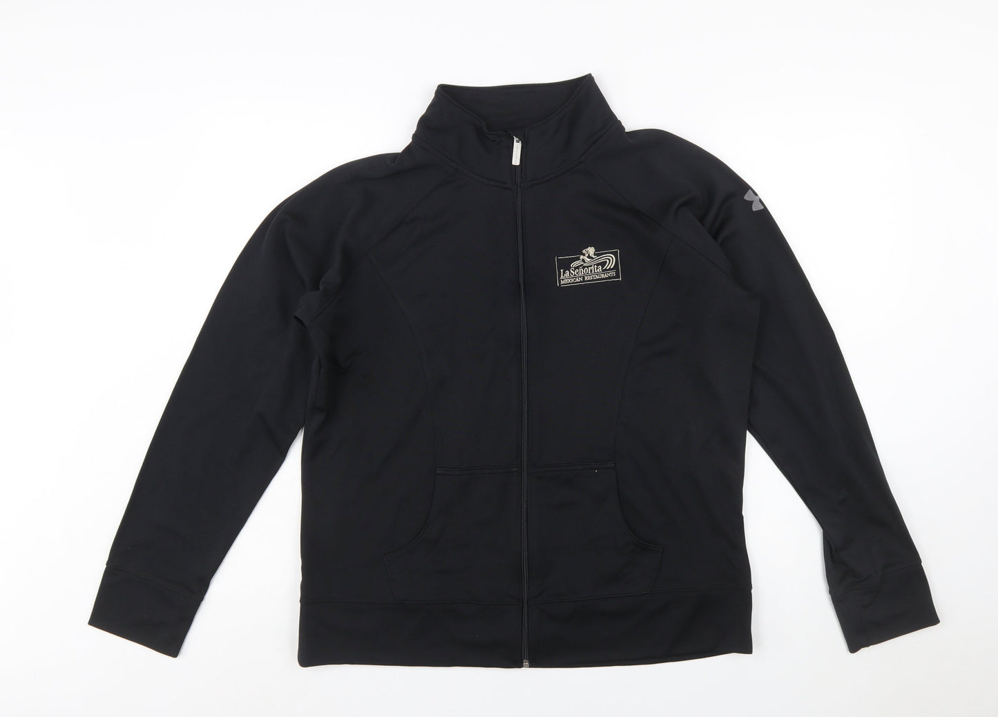 Under Armour Women Black XL Full Zip Sweatshirt Polyester All Seasons