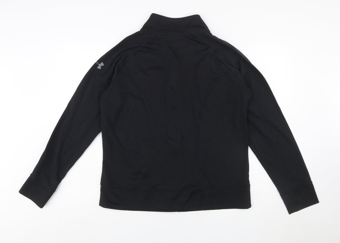 Under Armour Women Black XL Full Zip Sweatshirt Polyester All Seasons