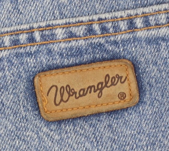Wrangler Men's Blue Straight Denim Jeans 34x30 Mid Rise