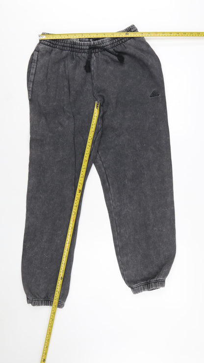 Back view of Adidas Women's Black Jogger Sweatpants, size S, Cotton Blend
