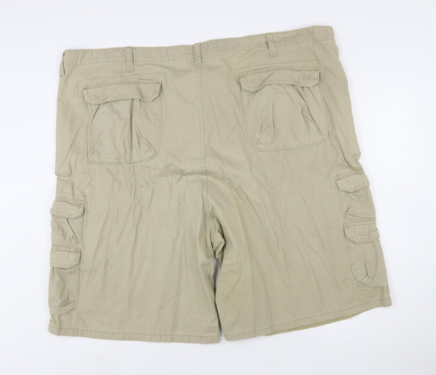 Wrangler Men's Beige Cotton Cargo Shorts Size 48 Regular Fit