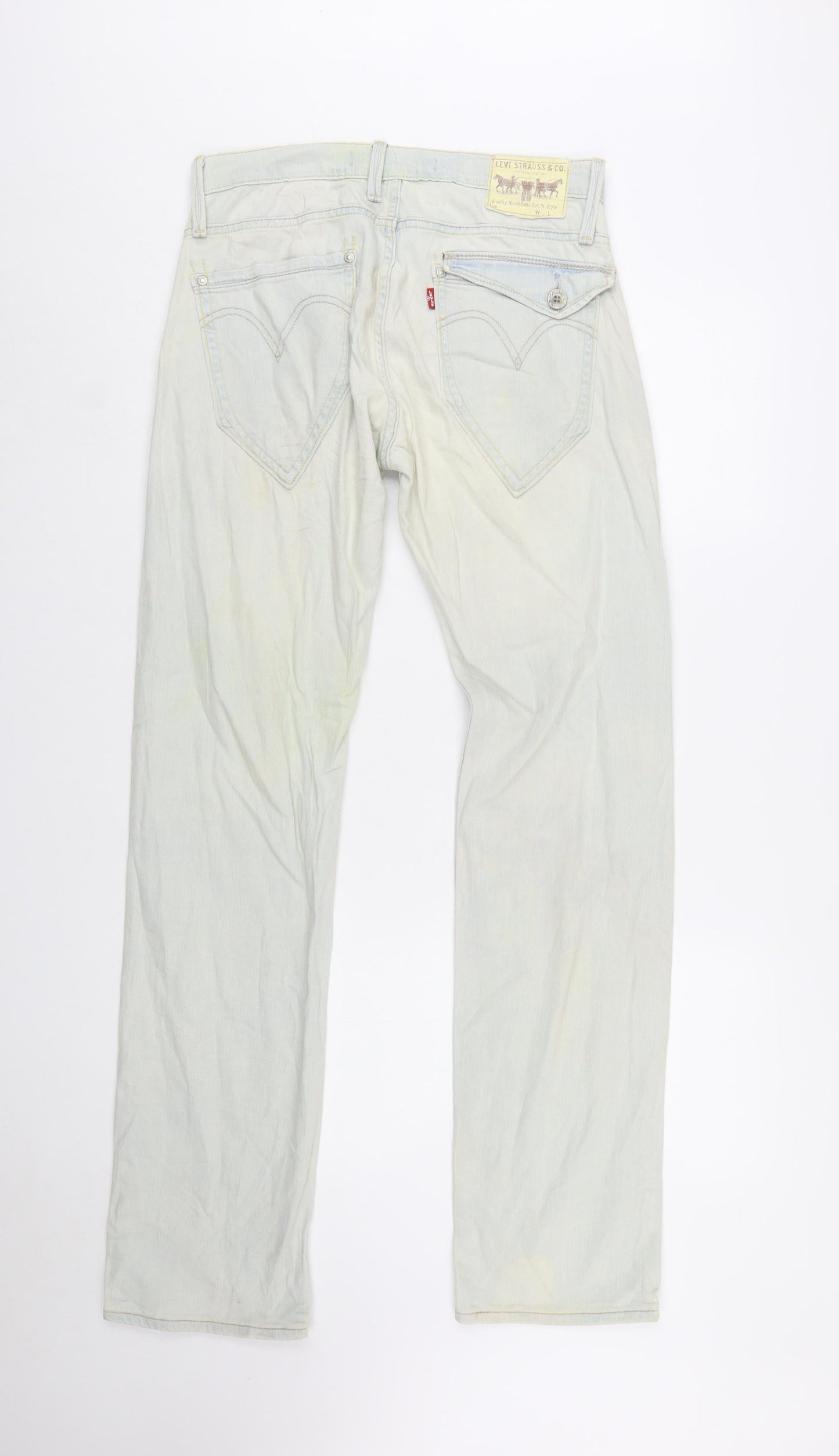 Levi's Women's Light Blue 504 Straight Denim Jeans Size 12