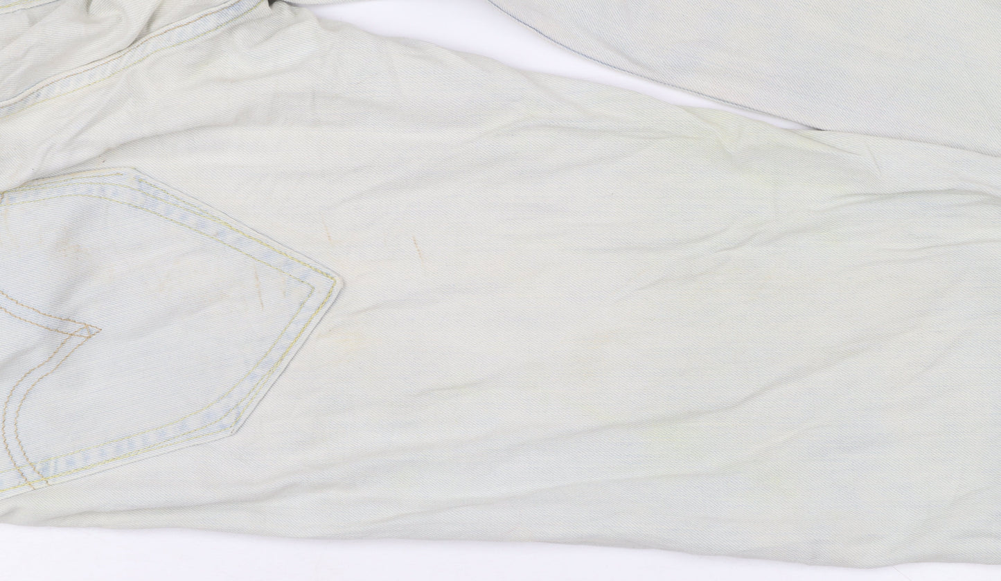 Levi's Women's Light Blue 504 Straight Denim Jeans Size 12