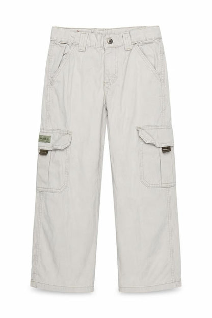 WRG Jeans Co Boys Beige Cargo Trousers 8 Years 100% Cotton Casual