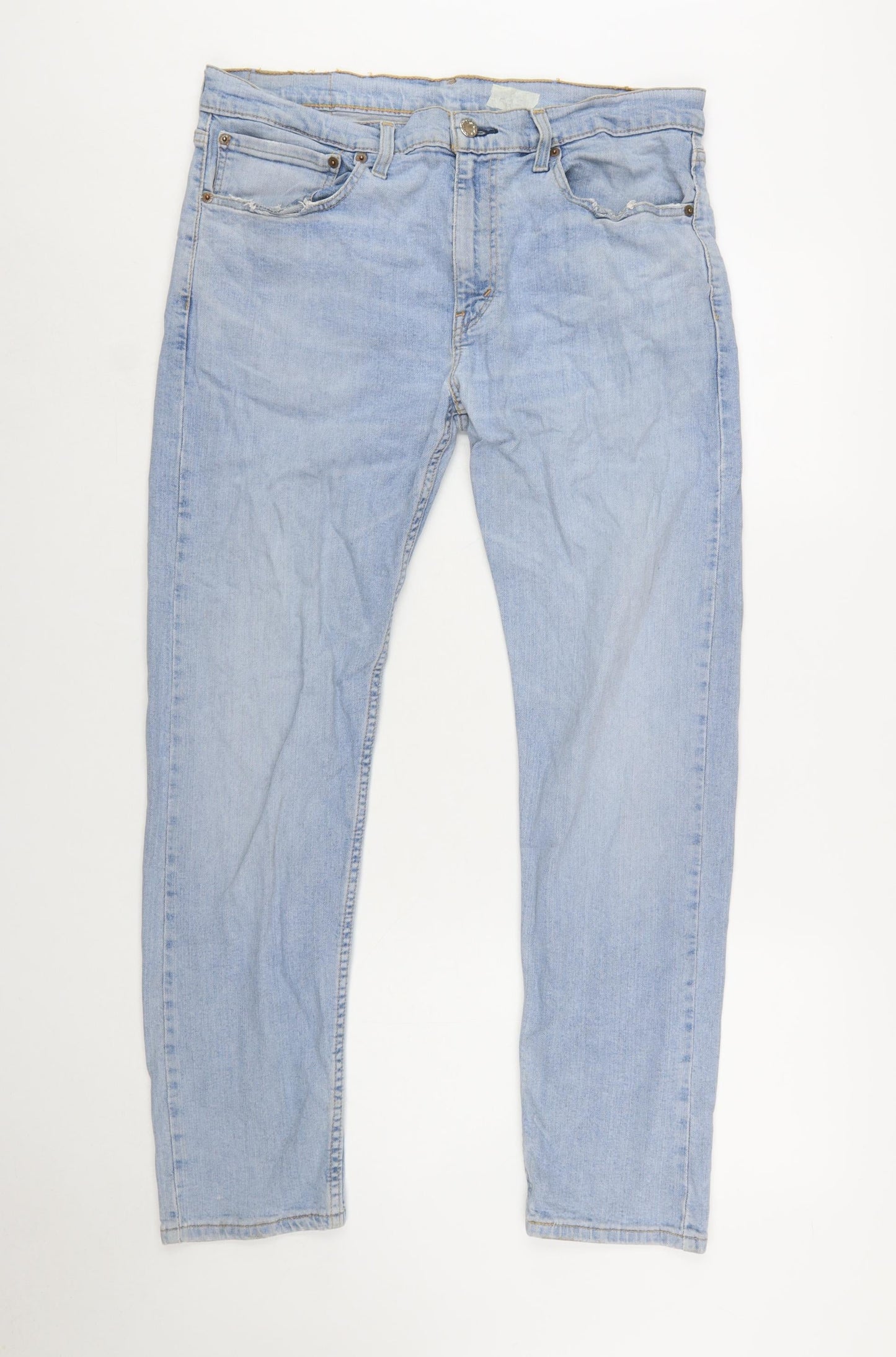 Levi Strauss & Co Men's Blue 502 Hi-Ball Regular Fit Straight Jeans W34 L34