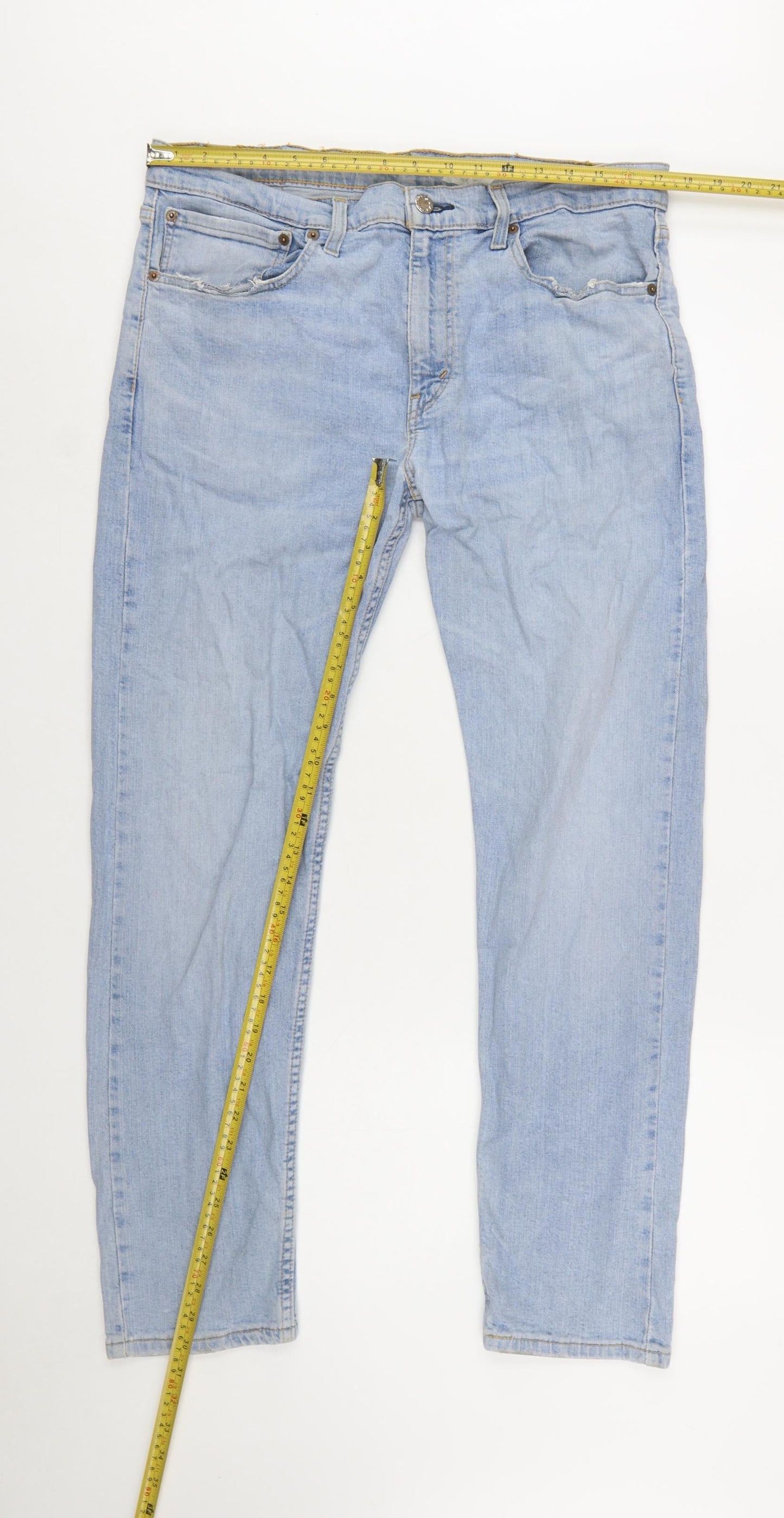 Levi Strauss & Co Men's Blue 502 Hi-Ball Regular Fit Straight Jeans W34 L34