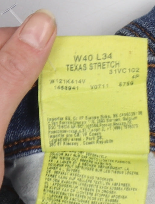 Wrangler Men's Blue Regular Fit Texas Stretch Jeans W40 L34