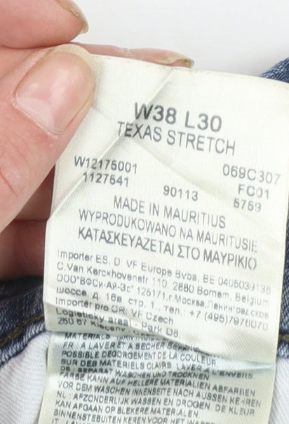 Wrangler Men’s Blue Straight Leg Texas Stretch Jeans W38 L30