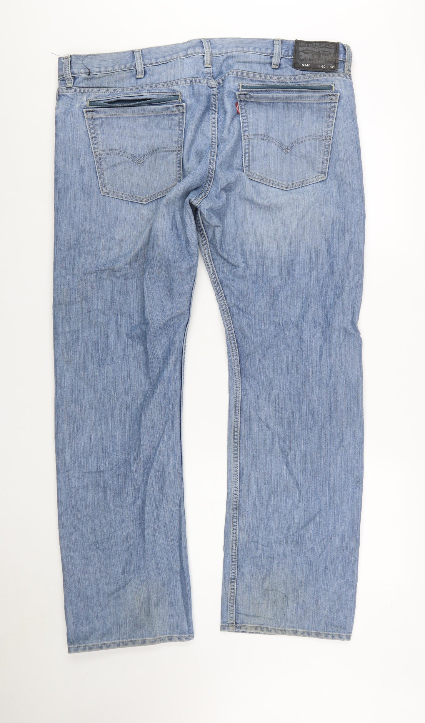 Levi's Men's Blue 514 Straight Fit Jeans 40x32 Denim
