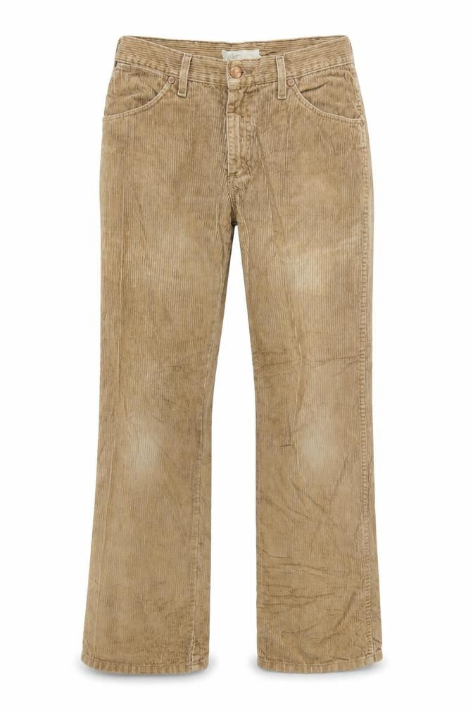Wrangler Men's Beige Corduroy Chino Trousers 31x32