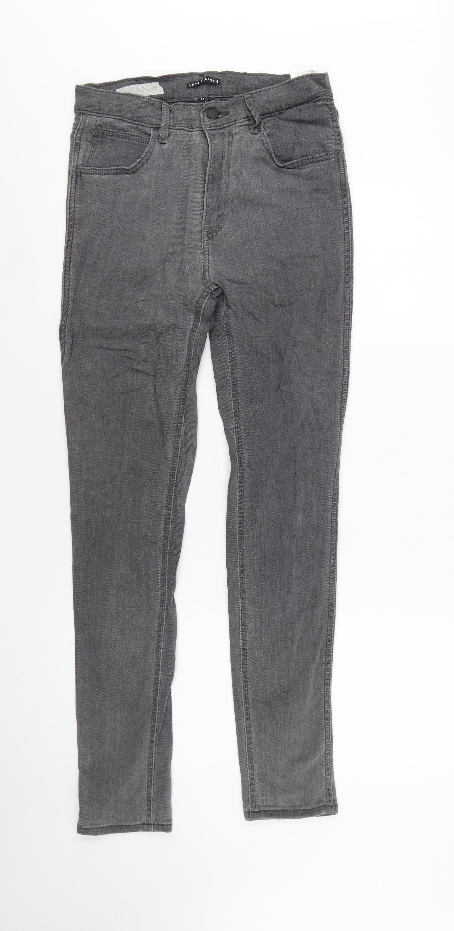 Levi's Women's Grey Skinny Denim Jeans Size 10 Regular Mid Rise
