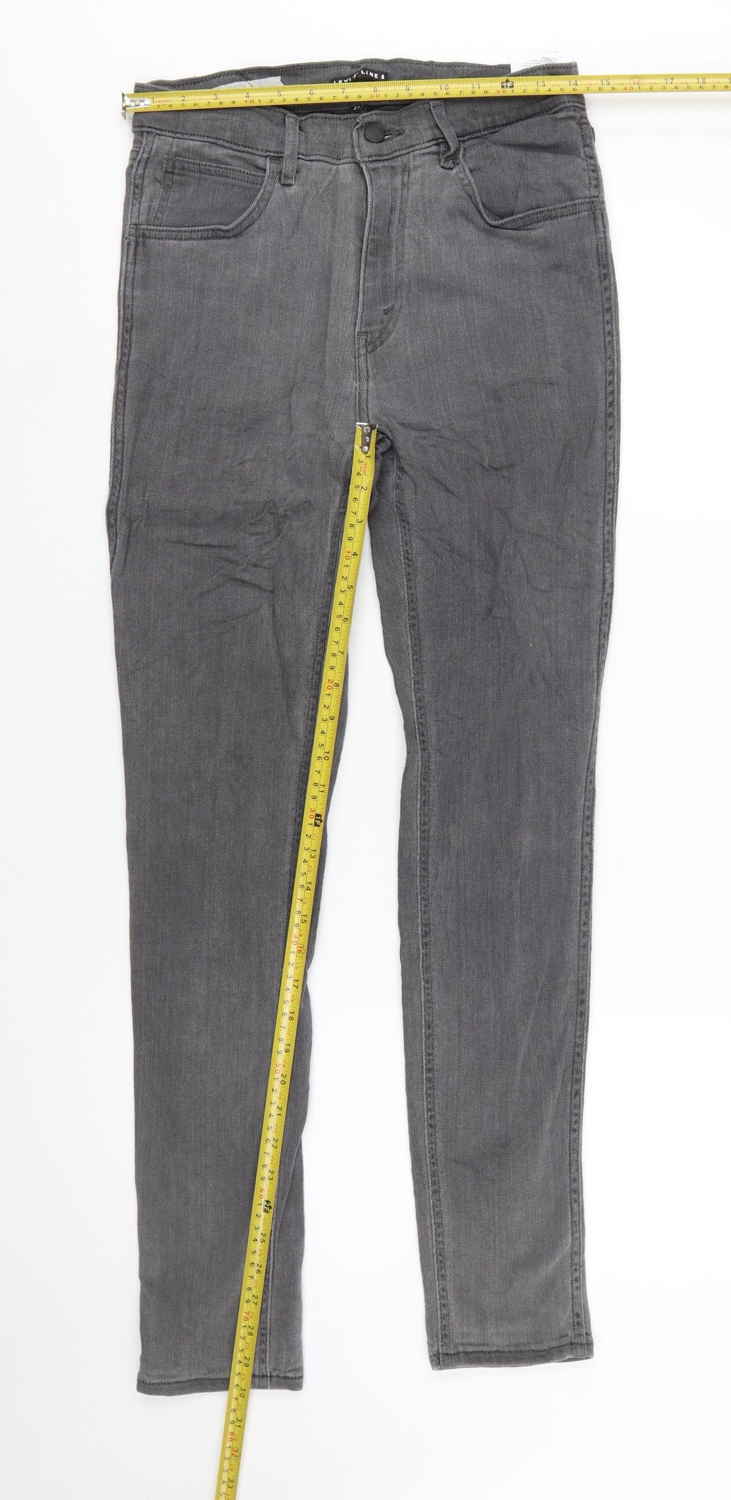 Levi's Women's Grey Skinny Denim Jeans Size 10 Regular Mid Rise