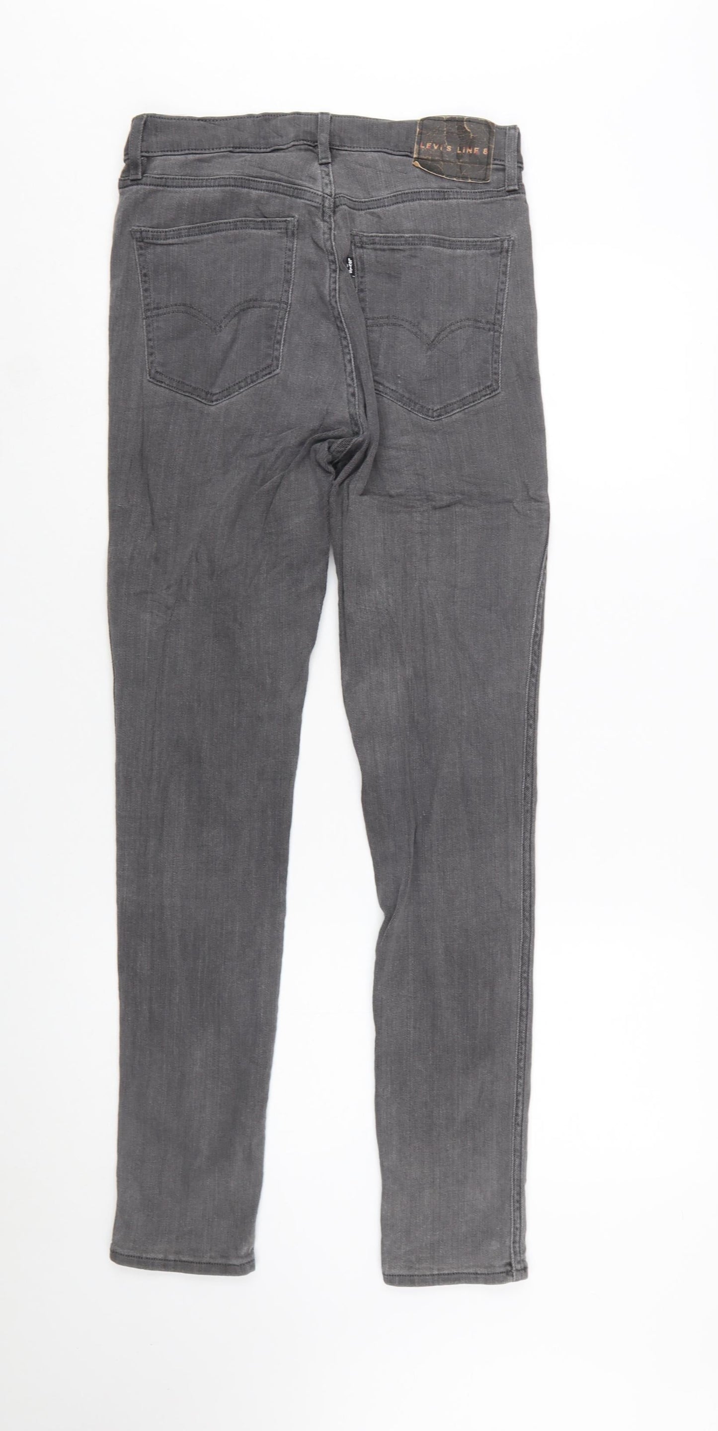 Levi's Women's Grey Skinny Denim Jeans Size 10 Regular Mid Rise