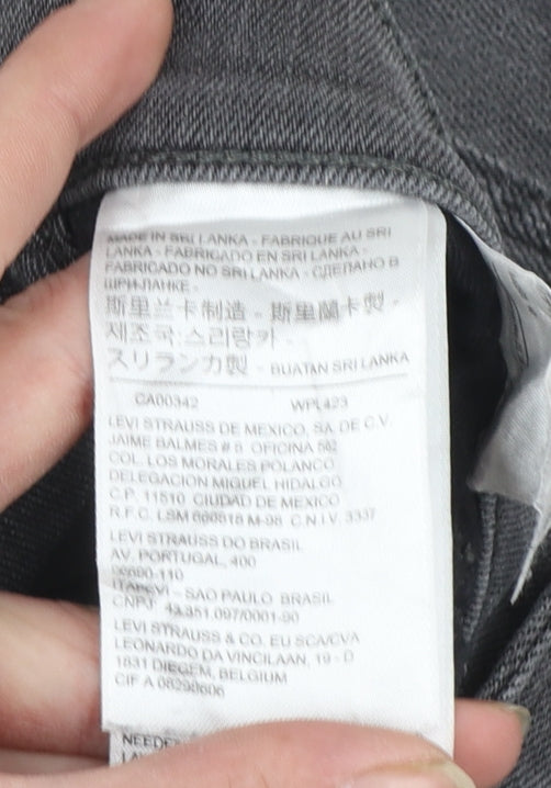 Levi's Women's Grey Skinny Denim Jeans Size 10 Regular Mid Rise