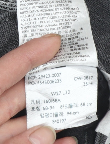 Levi's Women's Grey Skinny Denim Jeans Size 10 Regular Mid Rise