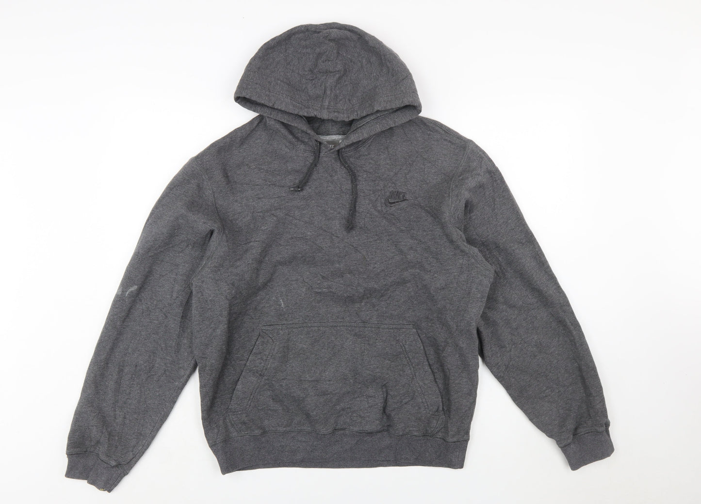 Nike Men's Grey Pullover Hoodie Size S Fleece Sportswear