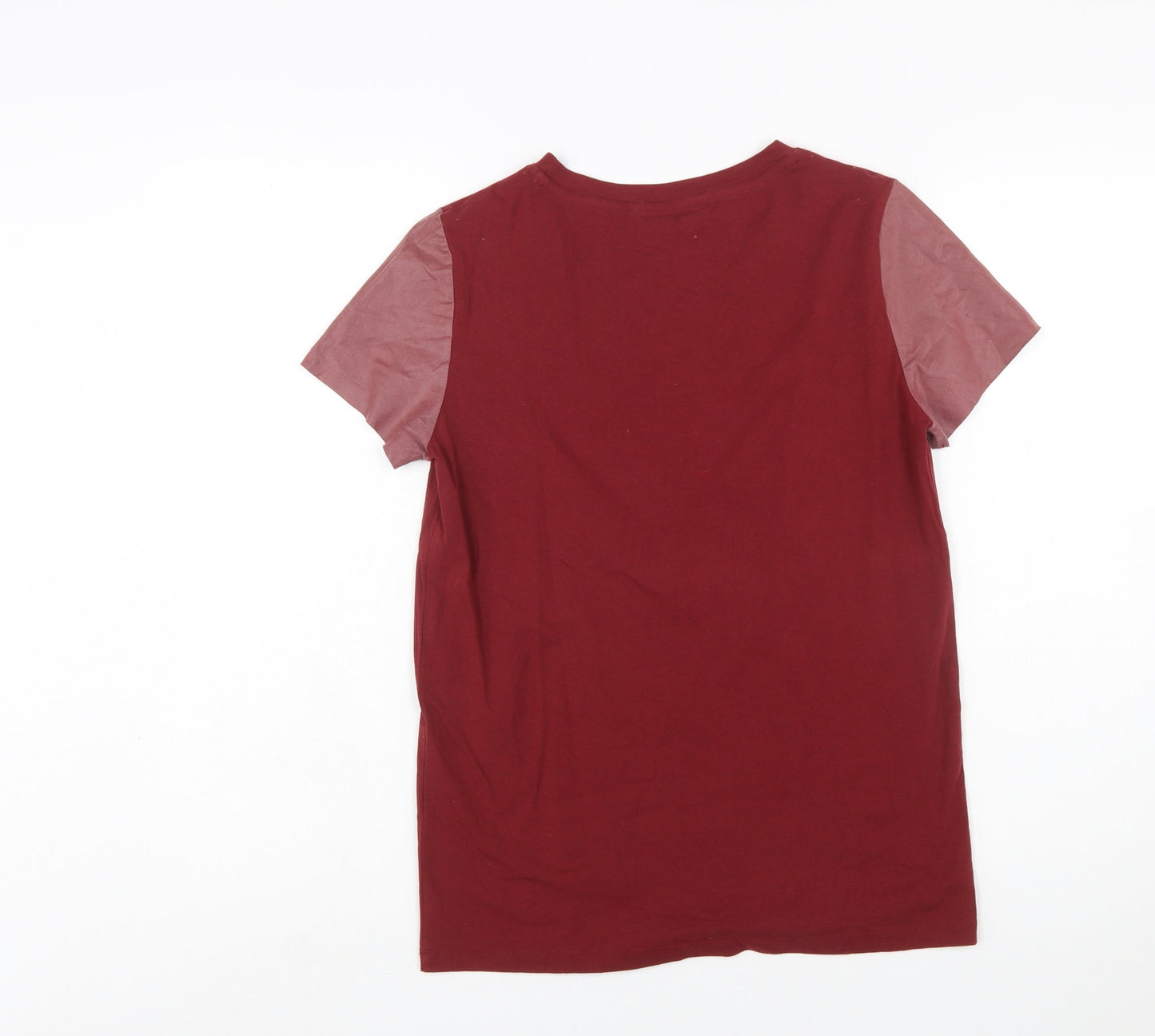 Tommy Hilfiger Women's Red Short Sleeve Cotton Blend T-Shirt Size S