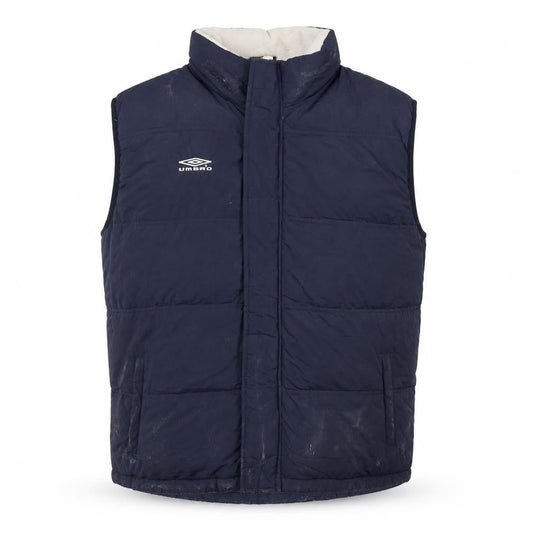 Umbro Mens Blue 2XL Padded Bodywarmer Gilet Vest Sportswear