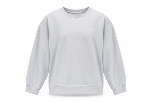 Adidas Women Grey Cotton Crew Neck Sweatshirt Size 12