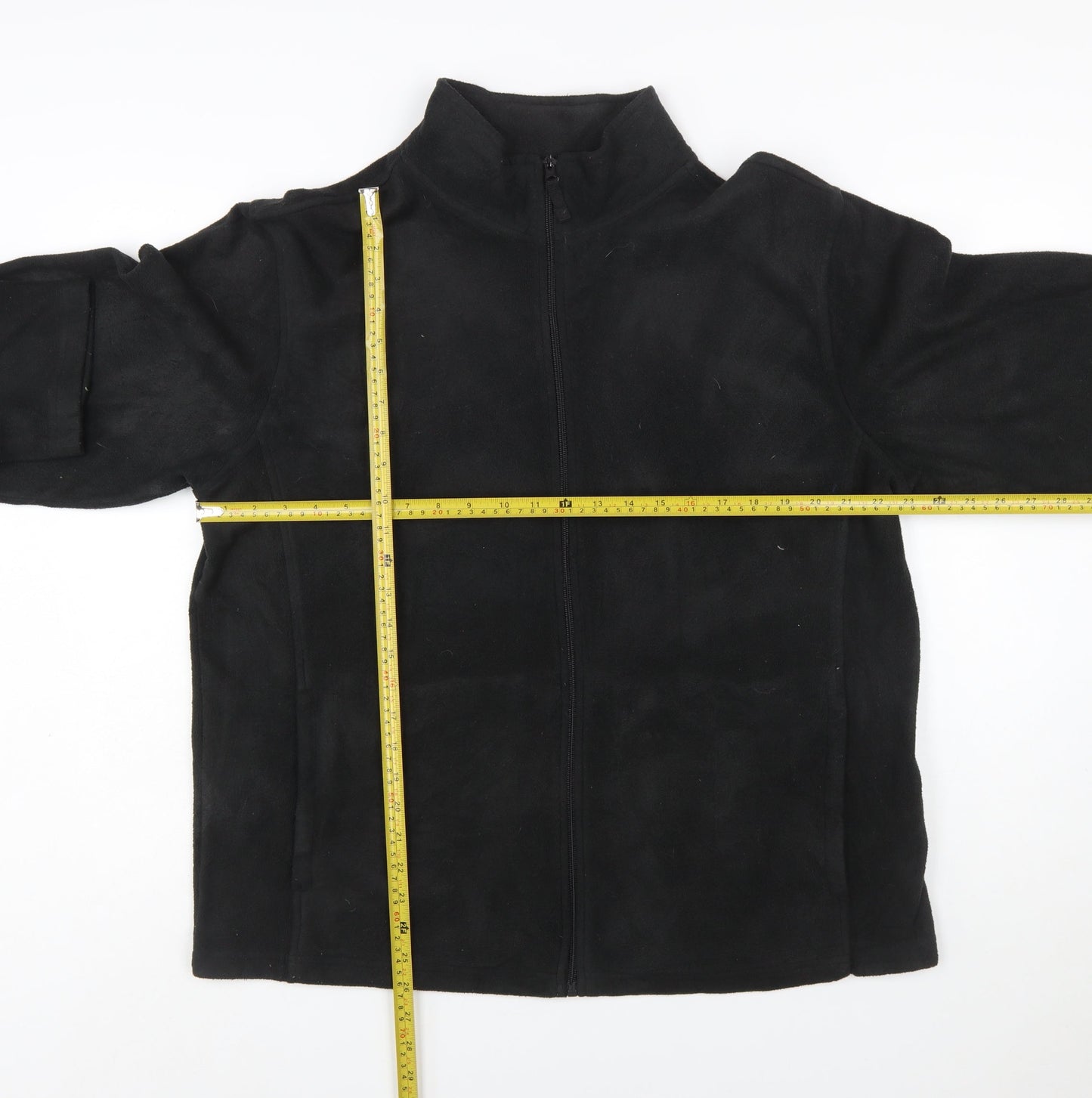 Starter Womens Black Fleece Full Zip Jacket Size L