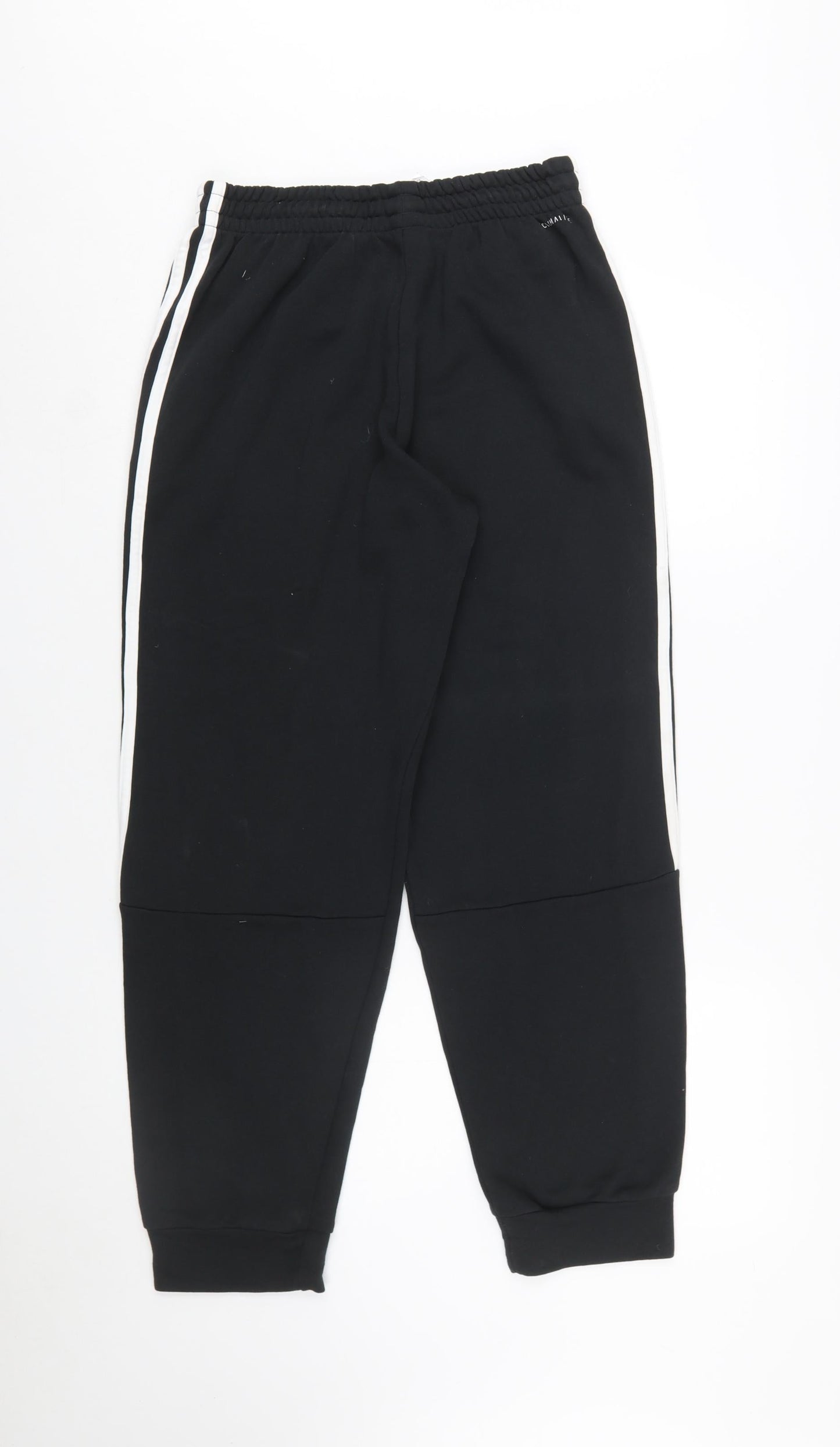 Adidas Men's Black Jogger Trousers M Regular Fit Stripe Logo