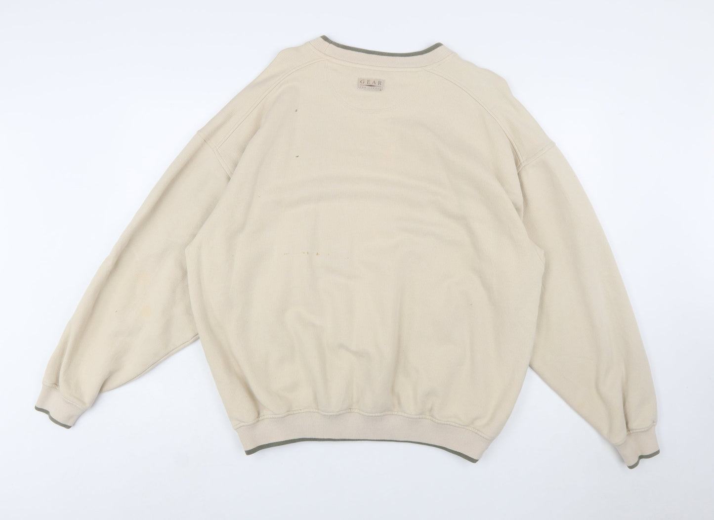 Gear For Sports Men's Beige XL Crew Neck Pullover Sweatshirt