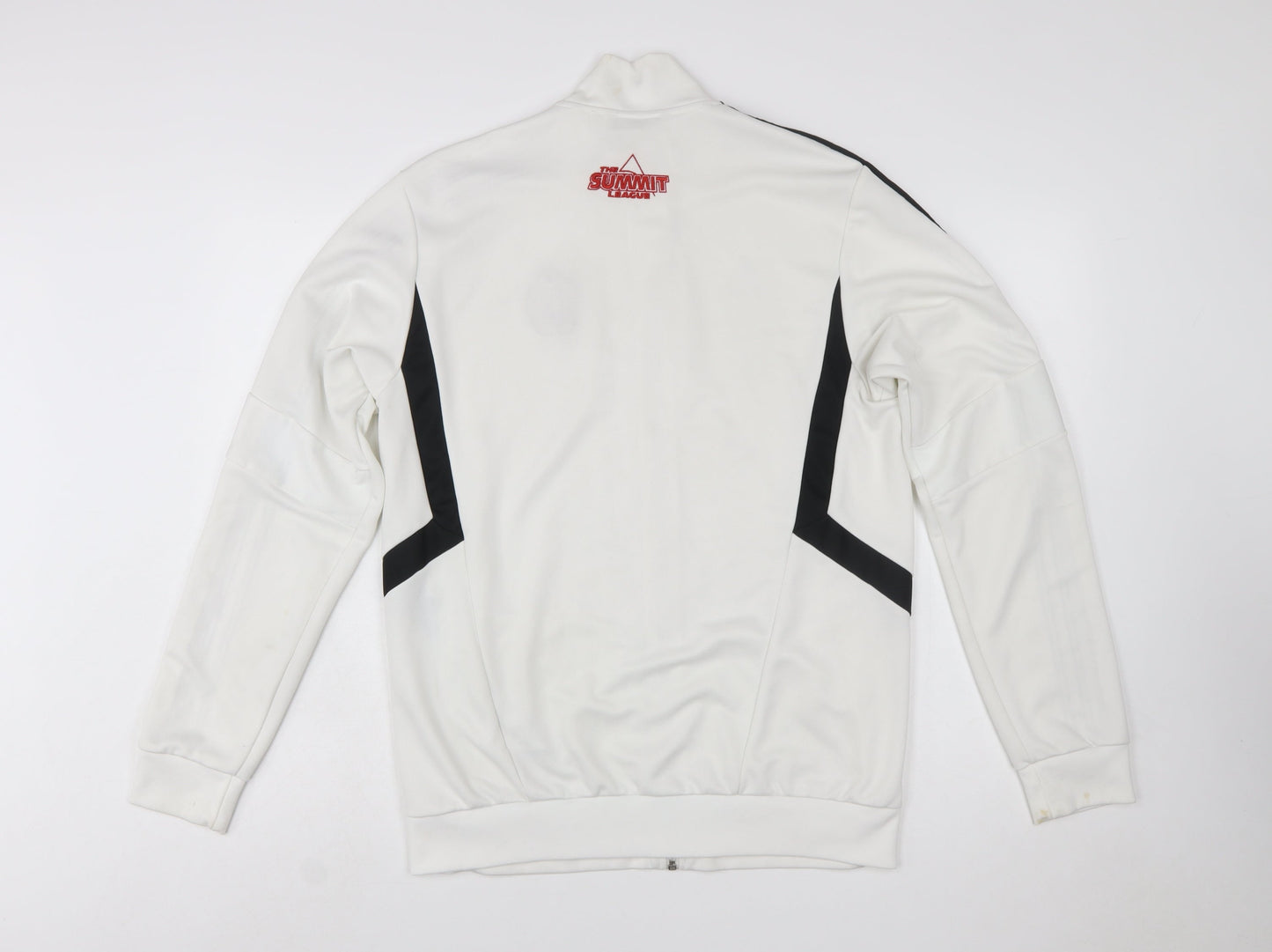 Adidas Men's White Full Zip Sweatshirt Size M Sports Jacket
