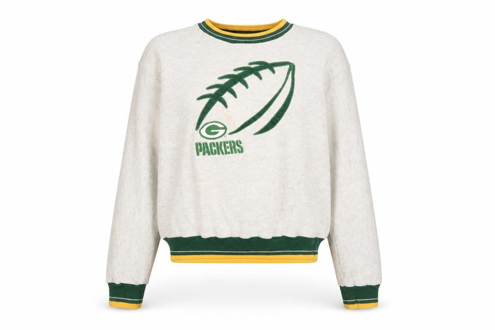 Legends Athletic Unisex Kids Grey Packers Pullover Sweatshirt XL Vintage