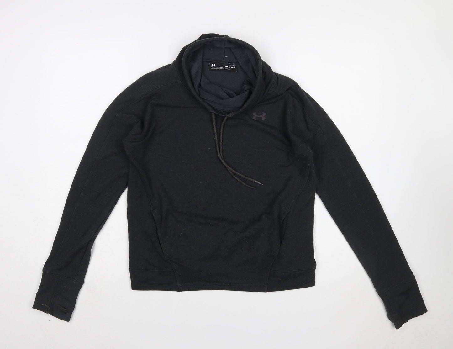 Under Armour Womens Black Small Pullover Hoodie Loose Fit Lightweight